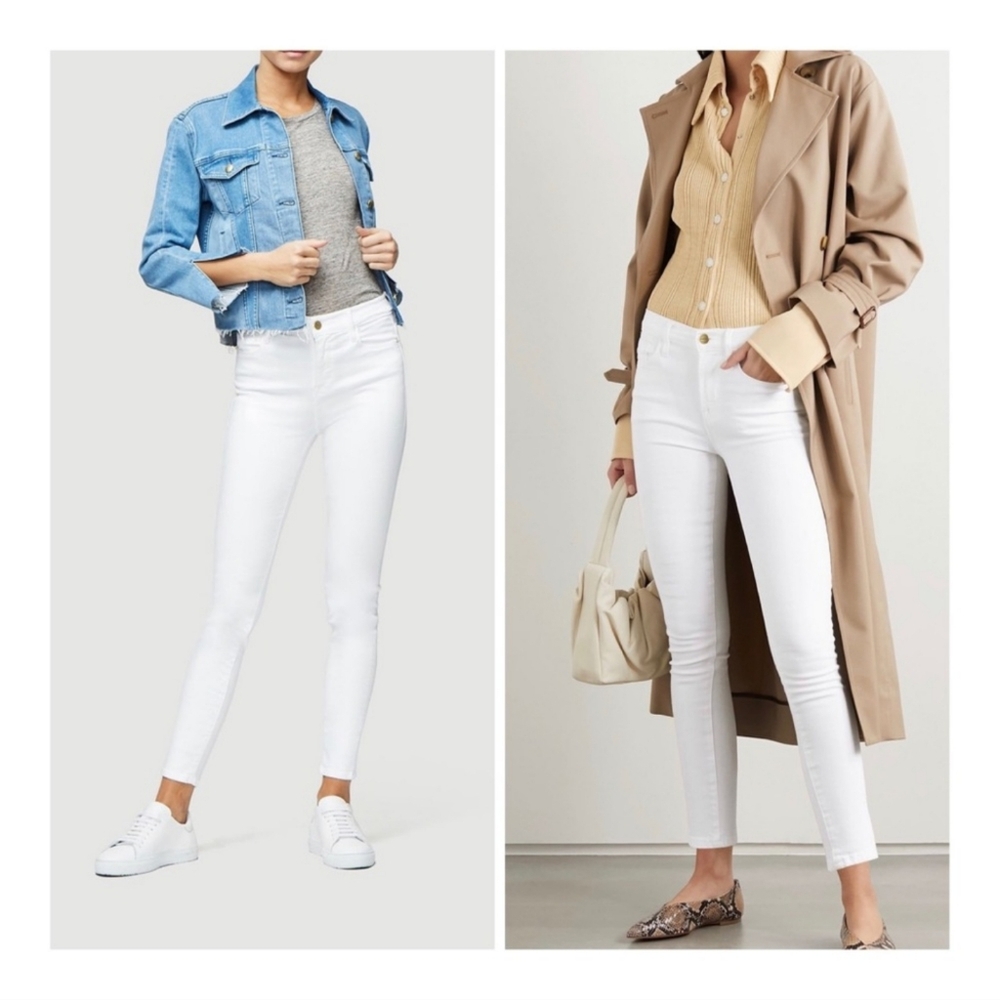 FRAME DENIM Le High Skinny Jeans in Blanc NWT
